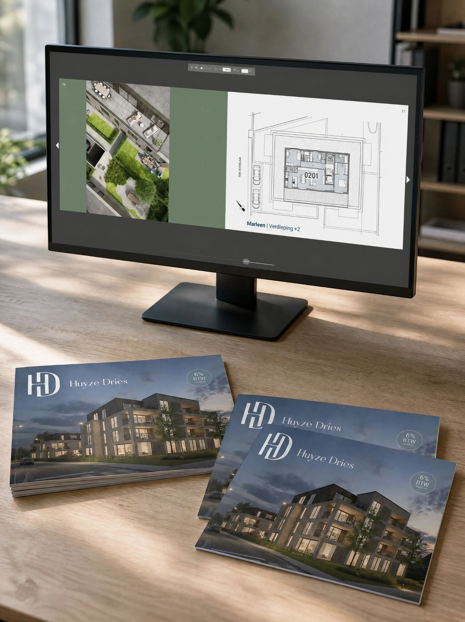Gedrukte brochure Huyze Dries